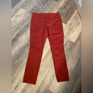 CAbi Women’s Brick Red Cargo Pants